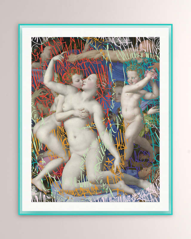 "Head and Sentiment" Framed Giclee by Coup D'Esprit